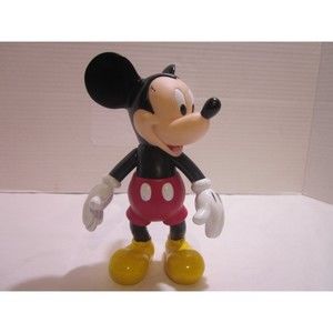 Vintage Disney Mickey Mouse 7" Figure Plastic Joints And Limbs Move Disney 947